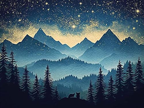 5D Diamond Painting Gebirge, Landschaft Diamond Painting Erwachsene Kinder, DIY Crystal Art Bilder Basteln Erwachsene Anfänger Set für Heim Schlafzimmer Wohnzimmer Deko, Geschenke 40x55cm 94-R6K 5D Diamond Painting Gebirge, Landschaft Diamond Painting Erwachsene Kinder, DIY Crystal Art Bilder Basteln Erwachsene Anfänger Set für Heim Schlafzimmer Wohnzimmer Deko, Geschenke 40x55cm 94-R6K von GOUFEENG