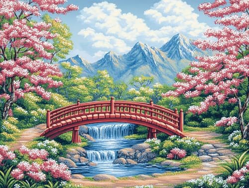 5D Diamond Painting Kirschblütenbaum, Landschaft Diamond Painting Erwachsene Kinder, DIY Crystal Art Bilder Basteln Erwachsene Anfänger Set für Schlafzimmer Wohnzimmer Deko, Geschenke 30x40cm TE-R61 5D Diamond Painting Kirschblütenbaum, Landschaft Diamond Painting Erwachsene Kinder, DIY Crystal Art Bilder Basteln Erwachsene Anfänger Set für Schlafzimmer Wohnzimmer Deko, Geschenke 30x40cm TE-R61 von GOUFEENG