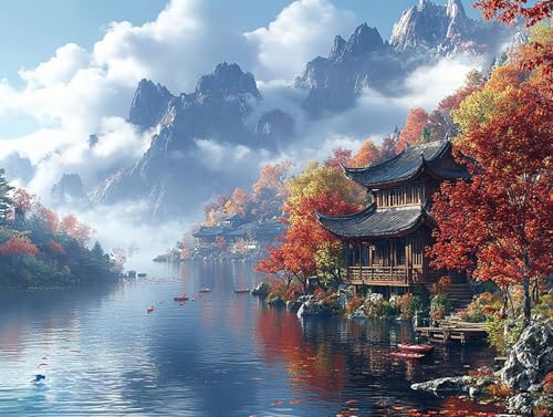 5D Diamond Painting Landschaft, Architektur Diamond Painting Erwachsene Kinder, DIY Crystal Art Bilder Basteln Erwachsene Anfänger Set für Heim Schlafzimmer Wohnzimmer Deko, Geschenke 30x40cm 1T-4A9 5D Diamond Painting Landschaft, Architektur Diamond Painting Erwachsene Kinder, DIY Crystal Art Bilder Basteln Erwachsene Anfänger Set für Heim Schlafzimmer Wohnzimmer Deko, Geschenke 30x40cm 1T-4A9 von GOUFEENG