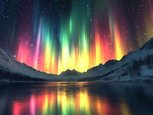 5D Diamond Painting Northern Lights, Landschaft Diamond Painting Erwachsene Kinder, DIY Crystal Art Bilder Basteln Erwachsene Anfänger Set für Schlafzimmer Wohnzimmer Deko, Geschenke 80x105cm 13-KL7 5D Diamond Painting Northern Lights, Landschaft Diamond Painting Erwachsene Kinder, DIY Crystal Art Bilder Basteln Erwachsene Anfänger Set für Schlafzimmer Wohnzimmer Deko, Geschenke 80x105cm 13-KL7 von GOUFEENG