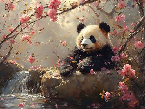 5D Diamond Painting Panda, Blume Diamond Painting Erwachsene Kinder, DIY Crystal Art Bilder Basteln Erwachsene Anfänger Set für Heim Schlafzimmer Wand Deko Wohnzimmer, Geschenke Frau 35x45cm M5-R11 5D Diamond Painting Panda, Blume Diamond Painting Erwachsene Kinder, DIY Crystal Art Bilder Basteln Erwachsene Anfänger Set für Heim Schlafzimmer Wand Deko Wohnzimmer, Geschenke Frau 35x45cm M5-R11 von GOUFEENG