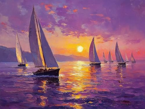 5D Diamond Painting Segelboot, Landscape Diamond Painting Erwachsene Kinder, DIY Crystal Art Bilder Basteln Erwachsene Anfänger Set für Heim Schlafzimmer Wohnzimmer Deko, Geschenke 25x35cm 3R-2OV 5D Diamond Painting Segelboot, Landscape Diamond Painting Erwachsene Kinder, DIY Crystal Art Bilder Basteln Erwachsene Anfänger Set für Heim Schlafzimmer Wohnzimmer Deko, Geschenke 25x35cm 3R-2OV von GOUFEENG