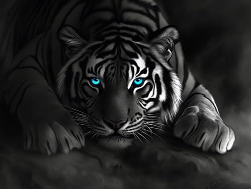 5D Diamond Painting Tiger, Tier Diamond Painting Erwachsene Kinder, DIY Crystal Art Bilder Basteln Erwachsene Anfänger Set für Heim Schlafzimmer Wand Deko Wohnzimmer, Geschenke Frau 25x35cm 02-70E 5D Diamond Painting Tiger, Tier Diamond Painting Erwachsene Kinder, DIY Crystal Art Bilder Basteln Erwachsene Anfänger Set für Heim Schlafzimmer Wand Deko Wohnzimmer, Geschenke Frau 25x35cm 02-70E von GOUFEENG