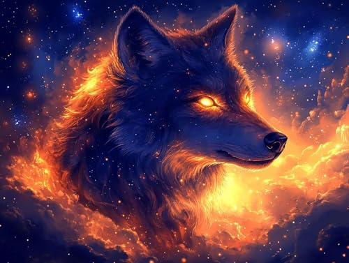 5D Diamond Painting Wolf, Tier Diamond Painting Erwachsene Kinder, DIY Crystal Art Bilder Basteln Erwachsene Anfänger Set für Heim Schlafzimmer Wand Deko Wohnzimmer, Geschenke Frau 50x65cm 06-36Q 5D Diamond Painting Wolf, Tier Diamond Painting Erwachsene Kinder, DIY Crystal Art Bilder Basteln Erwachsene Anfänger Set für Heim Schlafzimmer Wand Deko Wohnzimmer, Geschenke Frau 50x65cm 06-36Q von GOUFEENG