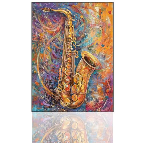 Abstrakt Malen Nach Zahlen, Saxophon Malen Nach Zahlen Kinder, DIY Paint by Numbers Erwachsene Handgemalt öLgemäLde Leinwand für Heim Wohnzimmer Wand Deko, Geschenke Frauen, Ohne Rahmen 60x80cm N7-8 Abstrakt Malen Nach Zahlen, Saxophon Malen Nach Zahlen Kinder, DIY Paint by Numbers Erwachsene Handgemalt öLgemäLde Leinwand für Heim Wohnzimmer Wand Deko, Geschenke Frauen, Ohne Rahmen 60x80cm N7-8 von GOUFEENG