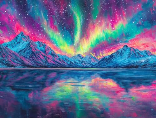 Aurora Diamond Painting Erwachsene Groß XXL 30x40cm, 5D Diamond Painting Landschaft, DIY Runden Steine Kristall Kunst Basteln Erwachsene Anfänger Set, Wand Deko Wohnzimmer, Geschenke für Frauen OW-T46 Aurora Diamond Painting Erwachsene Groß XXL 30x40cm, 5D Diamond Painting Landschaft, DIY Runden Steine Kristall Kunst Basteln Erwachsene Anfänger Set, Wand Deko Wohnzimmer, Geschenke für Frauen OW-T46 von GOUFEENG