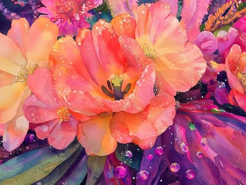 Blume Diamond Painting Erwachsene Groß XXL 20x30cm, 5D Diamond Painting Pflanze, DIY Runden Steine Kristall Kunst Basteln Erwachsene Anfänger Set, Wand Deko Wohnzimmer, Geschenke für Frauen V2-4O7 Blume Diamond Painting Erwachsene Groß XXL 20x30cm, 5D Diamond Painting Pflanze, DIY Runden Steine Kristall Kunst Basteln Erwachsene Anfänger Set, Wand Deko Wohnzimmer, Geschenke für Frauen V2-4O7 von GOUFEENG