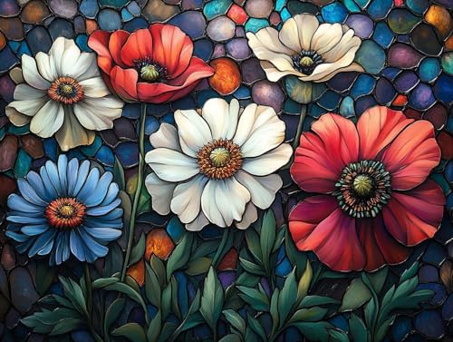 Blume Diamond Painting Erwachsene Groß XXL 40x55cm, 5D Diamond Painting Pflanze, DIY Runden Steine Kristall Kunst Basteln Erwachsene Anfänger Set, Wand Deko Wohnzimmer, Geschenke für Frauen TC-1A0 Blume Diamond Painting Erwachsene Groß XXL 40x55cm, 5D Diamond Painting Pflanze, DIY Runden Steine Kristall Kunst Basteln Erwachsene Anfänger Set, Wand Deko Wohnzimmer, Geschenke für Frauen TC-1A0 von GOUFEENG