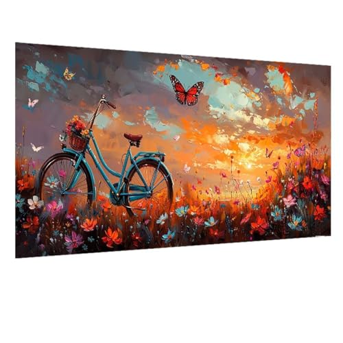 DIY 5D Diamond Painting Schmetterling, Diamant Painting Bilder Fahrrad, Diamond Painting Erwachsene Viereckige Steine Crystal Art Paintings Zimmer Deko Wand Aesthetic, Frauen Geschenk 30x70cm W-682 DIY 5D Diamond Painting Schmetterling, Diamant Painting Bilder Fahrrad, Diamond Painting Erwachsene Viereckige Steine Crystal Art Paintings Zimmer Deko Wand Aesthetic, Frauen Geschenk 30x70cm W-682 von GOUFEENG