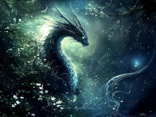 Drachen Diamond Painting Erwachsene Groß XXL 70x95cm, 5D Diamond Painting Landschaft, DIY Runden Steine Kristall Kunst Basteln Erwachsene Anfänger Set, Wand Deko Wohnzimmer, Geschenke Frauen 62-MRU Drachen Diamond Painting Erwachsene Groß XXL 70x95cm, 5D Diamond Painting Landschaft, DIY Runden Steine Kristall Kunst Basteln Erwachsene Anfänger Set, Wand Deko Wohnzimmer, Geschenke Frauen 62-MRU von GOUFEENG