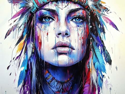 Frau Diamond Painting Erwachsene Groß XXL 35x45 cm, 5D Diamond Painting Blau, DIY Runden Steine Kristall Kunst Basteln Erwachsene Anfänger Set, Wand Deko Wohnzimmer, Geschenke für Frauen 0I-WZ8 Frau Diamond Painting Erwachsene Groß XXL 35x45 cm, 5D Diamond Painting Blau, DIY Runden Steine Kristall Kunst Basteln Erwachsene Anfänger Set, Wand Deko Wohnzimmer, Geschenke für Frauen 0I-WZ8 von GOUFEENG