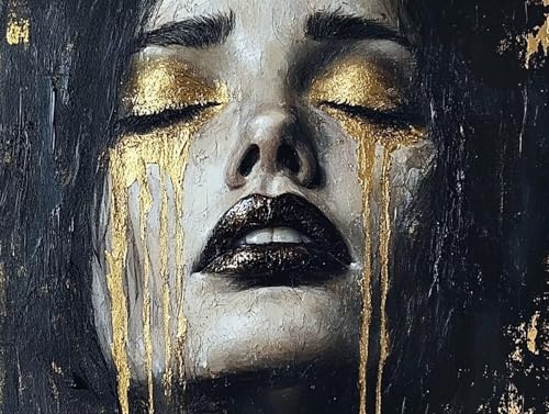 Frau Diamond Painting Erwachsene Groß XXL 70x95cm, 5D Diamond Painting Schwarz, DIY Runden Steine Kristall Kunst Basteln Erwachsene Anfänger Set, Wand Deko Wohnzimmer, Geschenke für Frauen 69-Q3E Frau Diamond Painting Erwachsene Groß XXL 70x95cm, 5D Diamond Painting Schwarz, DIY Runden Steine Kristall Kunst Basteln Erwachsene Anfänger Set, Wand Deko Wohnzimmer, Geschenke für Frauen 69-Q3E von GOUFEENG