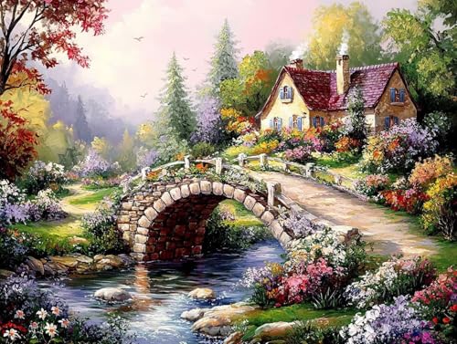 Haus Diamond Painting Erwachsene Groß XXL 40x55 cm, 5D Diamond Painting See, DIY Runden Steine Kristall Kunst Basteln Erwachsene Anfänger Set, Wand Deko Familien Wohnzimmer, Geschenke Frauen Z2-506 Haus Diamond Painting Erwachsene Groß XXL 40x55 cm, 5D Diamond Painting See, DIY Runden Steine Kristall Kunst Basteln Erwachsene Anfänger Set, Wand Deko Familien Wohnzimmer, Geschenke Frauen Z2-506 von GOUFEENG