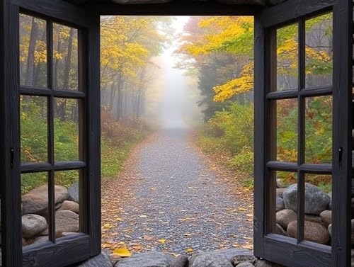 Herbst Diamond Painting Erwachsene Groß XXL 20x30cm, 5D Diamond Painting Gelb, DIY Runden Steine Kristall Kunst Basteln Erwachsene Anfänger Set, Wand Deko Wohnzimmer, Geschenke für Frauen CU-35F von GOUFEENG