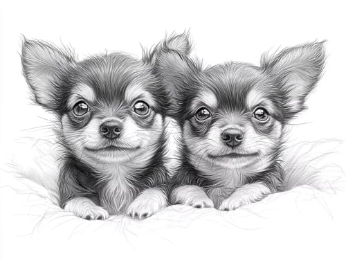Hund Diamond Painting Erwachsene Groß XXL 50x65 cm, 5D Diamond Painting Tier, DIY Runden Steine Kristall Kunst Basteln Erwachsene Anfänger Set, Wand Deko Wohnzimmer, Geschenke für Frauen SR-9G4 von GOUFEENG