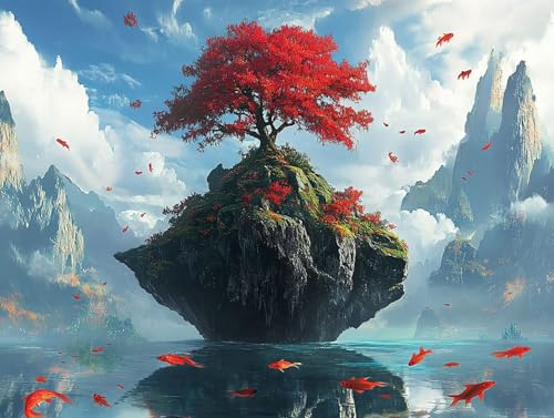Inseln Diamond Painting Erwachsene Groß XXL 40x55cm, 5D Diamond Painting Landschaft, DIY Runden Steine Kristall Kunst Basteln Erwachsene Anfänger Set, Wand Deko Wohnzimmer, Geschenke für Frauen 6H-GE6 Inseln Diamond Painting Erwachsene Groß XXL 40x55cm, 5D Diamond Painting Landschaft, DIY Runden Steine Kristall Kunst Basteln Erwachsene Anfänger Set, Wand Deko Wohnzimmer, Geschenke für Frauen 6H-GE6 von GOUFEENG