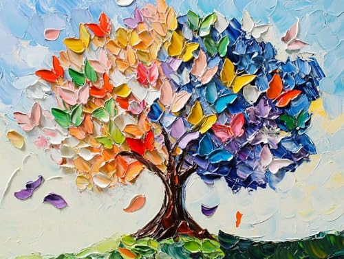 Künstlerisch Diamond Painting Erwachsene Groß XXL 20x30 cm, 5D Diamond Painting Pflanze, DIY Runden Steine Kristall Kunst Basteln Erwachsene Anfänger Set, Wand Deko Wohnzimmer, Geschenke HK-23Z von GOUFEENG