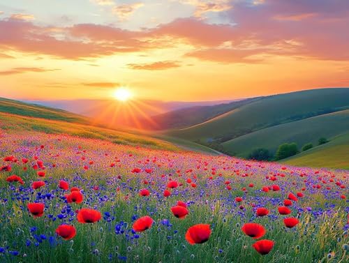 Landschaft Diamond Painting Erwachsene Groß XXL 70x95cm, 5D Diamond Painting Sonnenuntergang, DIY Runden Steine Kristall Kunst Basteln Erwachsene Anfänger Set, Wand Deko Wohnzimmer, Geschenke SH-RS7 Landschaft Diamond Painting Erwachsene Groß XXL 70x95cm, 5D Diamond Painting Sonnenuntergang, DIY Runden Steine Kristall Kunst Basteln Erwachsene Anfänger Set, Wand Deko Wohnzimmer, Geschenke SH-RS7 von GOUFEENG