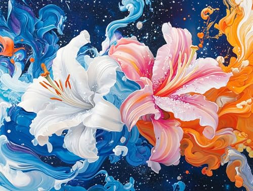 Lilie Diamond Painting Erwachsene Groß XXL 80x105 cm, 5D Diamond Painting Künstlerisch, DIY Runden Steine Kristall Kunst Basteln Erwachsene Anfänger Set, Wand Deko Familien Wohnzimmer Geschenke 59-9X3 Lilie Diamond Painting Erwachsene Groß XXL 80x105 cm, 5D Diamond Painting Künstlerisch, DIY Runden Steine Kristall Kunst Basteln Erwachsene Anfänger Set, Wand Deko Familien Wohnzimmer Geschenke 59-9X3 von GOUFEENG
