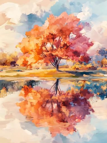 Malen Nach Zahlen Baum Malen Nach Zahlen Erwachsene LandschaftPaint by Numbers Adult DIY Handgemaltes Ölgemälde Kinder Bastelnset mit Pinsel und Acrylfarben für Zimmer Deko 60x80 cm Rahmenlos 1G-2 Malen Nach Zahlen Baum Malen Nach Zahlen Erwachsene LandschaftPaint by Numbers Adult DIY Handgemaltes Ölgemälde Kinder Bastelnset mit Pinsel und Acrylfarben für Zimmer Deko 60x80 cm Rahmenlos 1G-2 von GOUFEENG