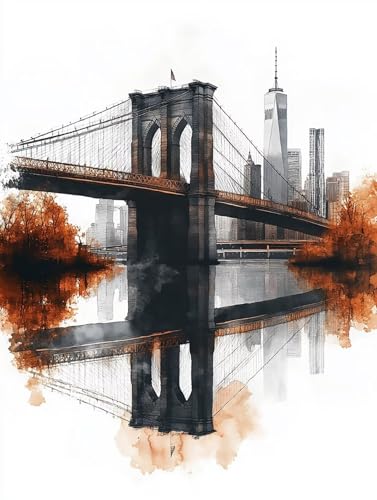 Malen Nach Zahlen Brücke Malen Nach Zahlen Erwachsene GebäudePaint by Numbers Adult DIY Handgemaltes Ölgemälde Kinder Bastelnset mit Pinsel und Acrylfarben für Zimmer Deko 80x110 cm Rahmenlos 1F-7 Malen Nach Zahlen Brücke Malen Nach Zahlen Erwachsene GebäudePaint by Numbers Adult DIY Handgemaltes Ölgemälde Kinder Bastelnset mit Pinsel und Acrylfarben für Zimmer Deko 80x110 cm Rahmenlos 1F-7 von GOUFEENG