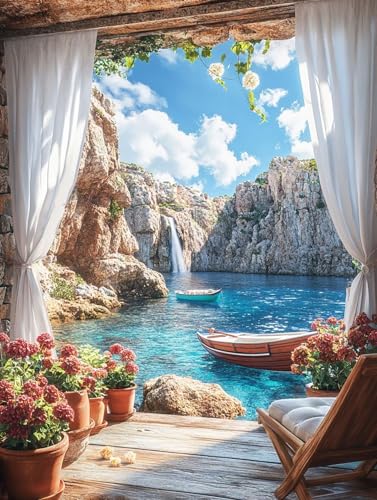 Malen Nach Zahlen Landschaft Malen Nach Zahlen Erwachsene OzeanPaint by Numbers Adult DIY Handgemaltes Ölgemälde Kinder Bastelnset mit Pinsel und Acrylfarben für Zimmer Deko 80x110 cm Rahmenlos X8-P Malen Nach Zahlen Landschaft Malen Nach Zahlen Erwachsene OzeanPaint by Numbers Adult DIY Handgemaltes Ölgemälde Kinder Bastelnset mit Pinsel und Acrylfarben für Zimmer Deko 80x110 cm Rahmenlos X8-P von GOUFEENG