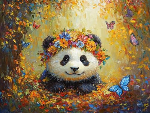 Panda Diamond Painting Erwachsene Groß XXL 35x45cm, 5D Diamond Painting Blume, DIY Runden Steine Kristall Kunst Basteln Erwachsene Anfänger Set, Wand Deko Wohnzimmer, Geschenke für Frauen G1-IK6 Panda Diamond Painting Erwachsene Groß XXL 35x45cm, 5D Diamond Painting Blume, DIY Runden Steine Kristall Kunst Basteln Erwachsene Anfänger Set, Wand Deko Wohnzimmer, Geschenke für Frauen G1-IK6 von GOUFEENG
