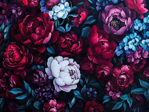 Pfingstrose Diamond Painting Erwachsene Groß XXL 20x30cm, 5D Diamond Painting Rot, DIY Runden Steine Kristall Kunst Basteln Erwachsene Anfänger Set, Wand Deko Wohnzimmer, Geschenke für Frauen 7D-JOY Pfingstrose Diamond Painting Erwachsene Groß XXL 20x30cm, 5D Diamond Painting Rot, DIY Runden Steine Kristall Kunst Basteln Erwachsene Anfänger Set, Wand Deko Wohnzimmer, Geschenke für Frauen 7D-JOY von GOUFEENG