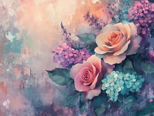 Rose Diamond Painting Erwachsene Groß XXL 20x30cm, 5D Diamond Painting Pflanze, DIY Runden Steine Kristall Kunst Basteln Erwachsene Anfänger Set, Wand Deko Wohnzimmer, Geschenke für Frauen 35-0R5 Rose Diamond Painting Erwachsene Groß XXL 20x30cm, 5D Diamond Painting Pflanze, DIY Runden Steine Kristall Kunst Basteln Erwachsene Anfänger Set, Wand Deko Wohnzimmer, Geschenke für Frauen 35-0R5 von GOUFEENG