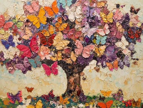 Schmetterling Diamond Painting Erwachsene Groß XXL 20x30cm, 5D Diamond Painting Baum, DIY Runden Steine Kristall Kunst Basteln Erwachsene Anfänger Set, Wand Deko Wohnzimmer, Geschenke Frauen 9N-IXQ Schmetterling Diamond Painting Erwachsene Groß XXL 20x30cm, 5D Diamond Painting Baum, DIY Runden Steine Kristall Kunst Basteln Erwachsene Anfänger Set, Wand Deko Wohnzimmer, Geschenke Frauen 9N-IXQ von GOUFEENG