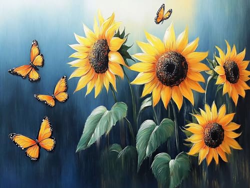 Sonnenblume Diamond Painting Erwachsene Groß XXL 30x40cm, 5D Diamond Painting Gelb, DIY Runden Steine Kristall Kunst Basteln Erwachsene Anfänger Set, Wand Deko Wohnzimmer, Geschenke für Frauen A9-40Q Sonnenblume Diamond Painting Erwachsene Groß XXL 30x40cm, 5D Diamond Painting Gelb, DIY Runden Steine Kristall Kunst Basteln Erwachsene Anfänger Set, Wand Deko Wohnzimmer, Geschenke für Frauen A9-40Q von GOUFEENG