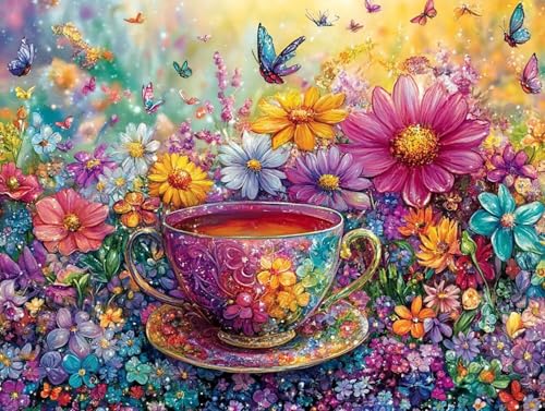 Tasse Diamond Painting Erwachsene Groß XXL 20x30cm, 5D Diamond Painting Künstlerisch, DIY Runden Steine Kristall Kunst Basteln Erwachsene Anfänger Set, Wand Deko Wohnzimmer, Geschenke Frauen RA-9D7 Tasse Diamond Painting Erwachsene Groß XXL 20x30cm, 5D Diamond Painting Künstlerisch, DIY Runden Steine Kristall Kunst Basteln Erwachsene Anfänger Set, Wand Deko Wohnzimmer, Geschenke Frauen RA-9D7 von GOUFEENG