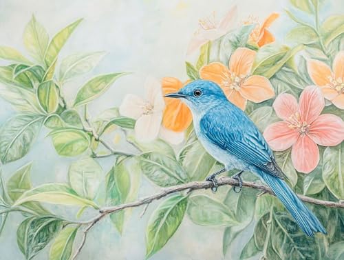 Vogel Diamond Painting Erwachsene Groß XXL 20x30cm, 5D Diamond Painting Blau, DIY Runden Steine Kristall Kunst Basteln Erwachsene Anfänger Set, Wand Deko Wohnzimmer, Geschenke für Frauen U9-82O Vogel Diamond Painting Erwachsene Groß XXL 20x30cm, 5D Diamond Painting Blau, DIY Runden Steine Kristall Kunst Basteln Erwachsene Anfänger Set, Wand Deko Wohnzimmer, Geschenke für Frauen U9-82O von GOUFEENG