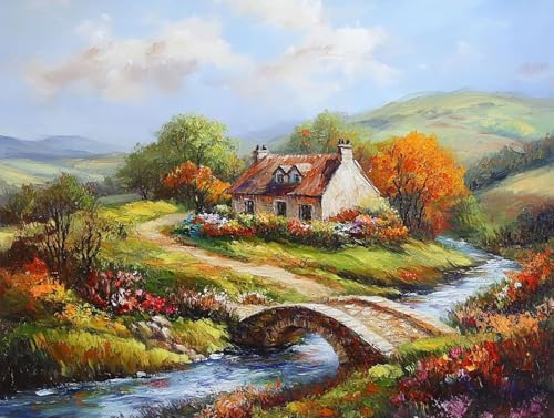 Wooden house Diamond Painting Erwachsene Groß XXL 50x65cm, 5D Diamond Painting Landschaft, DIY Runden Steine Kristall Kunst Basteln Erwachsene Anfänger Set, Wand Deko Wohnzimmer, Geschenke OS-034 Wooden house Diamond Painting Erwachsene Groß XXL 50x65cm, 5D Diamond Painting Landschaft, DIY Runden Steine Kristall Kunst Basteln Erwachsene Anfänger Set, Wand Deko Wohnzimmer, Geschenke OS-034 von GOUFEENG
