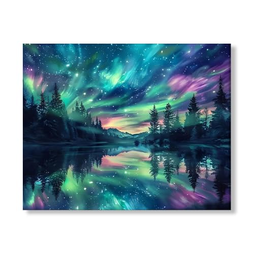 Landschaft Diamond Painting Erwachsene- Diamant Painting Bilder, Diamond Painting für Erwachsene und Anfänger mit Diamant Painting Zubehör, DIY Mosaikherstellung Bastelset für Haus Wanddeko, 30x40cm von GOUGOUFAFA