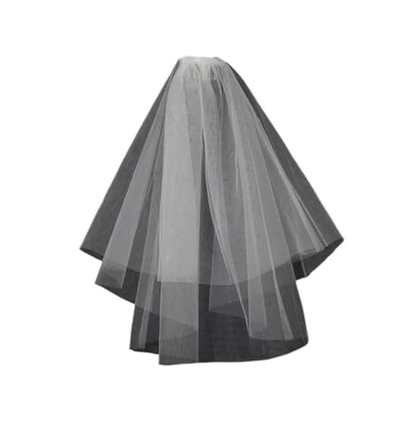 GOXQIT Brautschleier 2 Stück eleganter Hochzeitsschleier, kurzer Brautschleier, zweilagig, mit Metallkamm for Party, Hochzeit GOXQIT Brautschleier 2 Stück eleganter Hochzeitsschleier, kurzer Brautschleier, zweilagig, mit Metallkamm for Party, Hochzeit von GOXQIT