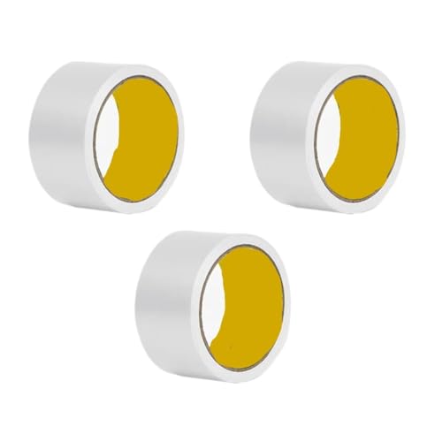 GOXQIT Reparaturband Selbstklebendes Gewebe-Klebeband, Reparatur von Elektrofahrradsitzen, Planenreparatur, blockiert Wasser und hinterlässt keinen Kleber für Outdoor Risse Lecke(3rolls-white-45mm) von GOXQIT
