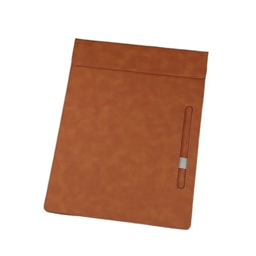 Klemmbretter 2 Stück Zwischenablage PU-Leder-Dateiordner Magnetische A4-Schreibtafel Tragbare Schreibtafel for Studenten für Dokumente(Coffee) von GOXQIT