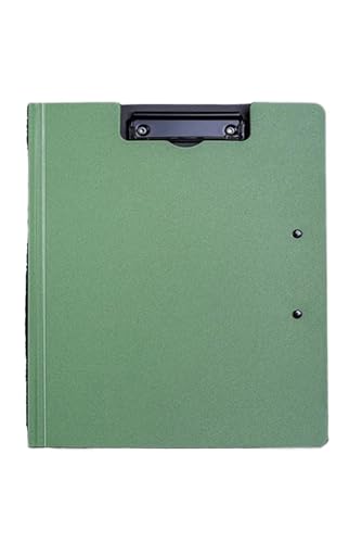 Klemmbretter 2PCS Zwischenablage A4 Dateiordner Zwischenablage Schreibblock Memo Clip Board Doppelclips Organizer für Dokumente(Green) von GOXQIT