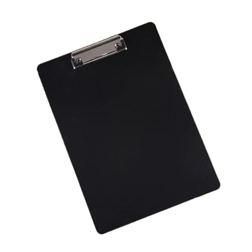 Klemmbretter 3 stücke Schreiben Blatt Pad A4 Schreiben Zwischenablage Mit Low Profile Clip Dokument Ordner A4 Papier Organizer Schreiben Tablet Durchscheinend für Dokumente(Black) von GOXQIT