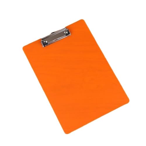 Klemmbretter 3 stücke Schreiben Blatt Pad A4 Schreiben Zwischenablage Mit Low Profile Clip Dokument Ordner A4 Papier Organizer Schreiben Tablet Durchscheinend für Dokumente(Orange) von GOXQIT