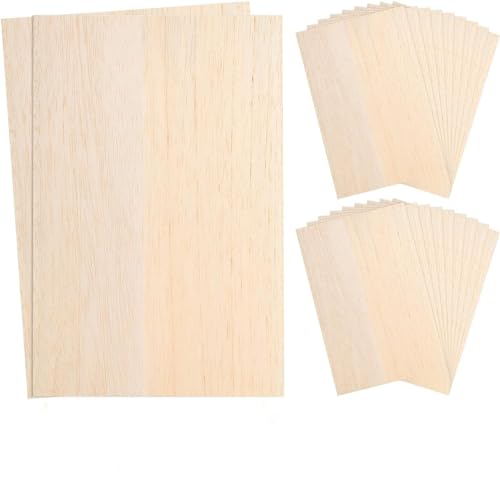 GOYADA 20 Balsaholz 300 x 200 x 1.5 mm, Holzplatten zum Basteln, Naturbelassene Holzplatte, unlackiert, rechteckig, unbehandelt, zum Basteln, Modell, Handwerk GOYADA 20 Balsaholz 300 x 200 x 1.5 mm, Holzplatten zum Basteln, Naturbelassene Holzplatte, unlackiert, rechteckig, unbehandelt, zum Basteln, Modell, Handwerk von GOYADA