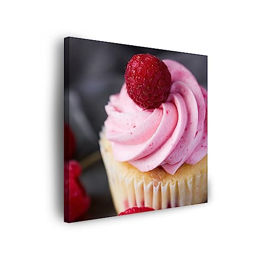 GP TONER Heimdekorationen Leinwandbild auf Keilrahmen quadratisch Leinwanddruck Cuisine Himbeer-Cupcake 40x40 cm Leinwandbilder für Ihr Zuhause oder Büro GP TONER Heimdekorationen Leinwandbild auf Keilrahmen quadratisch Leinwanddruck Cuisine Himbeer-Cupcake 40x40 cm Leinwandbilder für Ihr Zuhause oder Büro von GP TONER