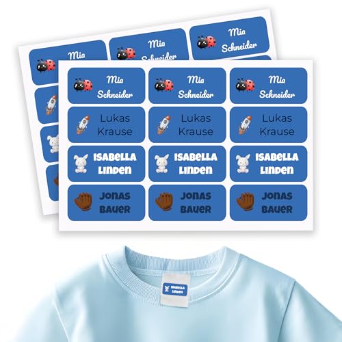 Namensaufkleber Kinder für Schule & Kita 90 Stk. Personalisierte Aufkleber für Kleidung & Spielzeug, Spülmaschinenfest, für Tassen, Trinkflaschen alle Schulsachen, Wasserfest 30x13 mm Marineblau Namensaufkleber Kinder für Schule & Kita 90 Stk. Personalisierte Aufkleber für Kleidung & Spielzeug, Spülmaschinenfest, für Tassen, Trinkflaschen alle Schulsachen, Wasserfest 30x13 mm Marineblau von GP TONER