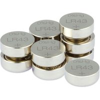 10 GP Knopfzellen LR43 1,5 V von GP