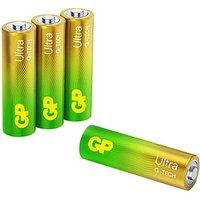 4 GP Batterien ULTRA Mignon AA 1,5 V von GP