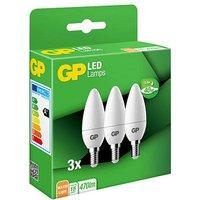 3 GP LED-Lampen Mini Candle E14 4,9 W matt von GP