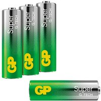 4 GP Batterien SUPER Mignon AA 1,5 V von GP