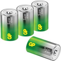4 GP Batterien SUPER Mono D 1,5 V von GP
