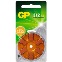 6 GP Knopfzellen ZA312 1,45 V von GP